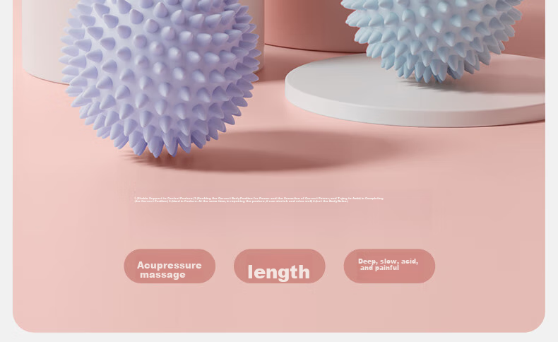 Массажный мяч Yottoy Fascia Ball, ежик, для точечного массажа стоп и шеи, йога, тренировки
