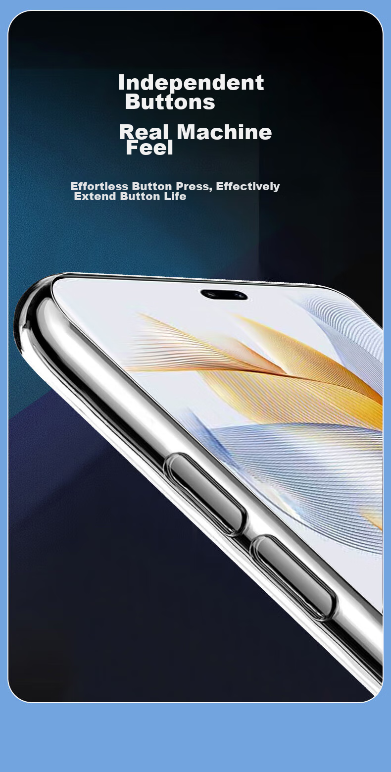 Противоударный чехол KOOLIFE для Huawei Honor 90 Pro, прозрачный, силиконовый, с защитой камеры, простой стиль