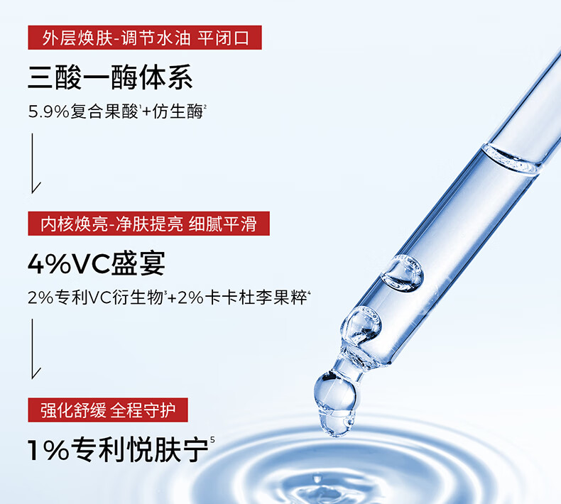 ddg果篮精华果酸杏仁酸控油亮肤去角质闭口面部提亮舒缓修护30g