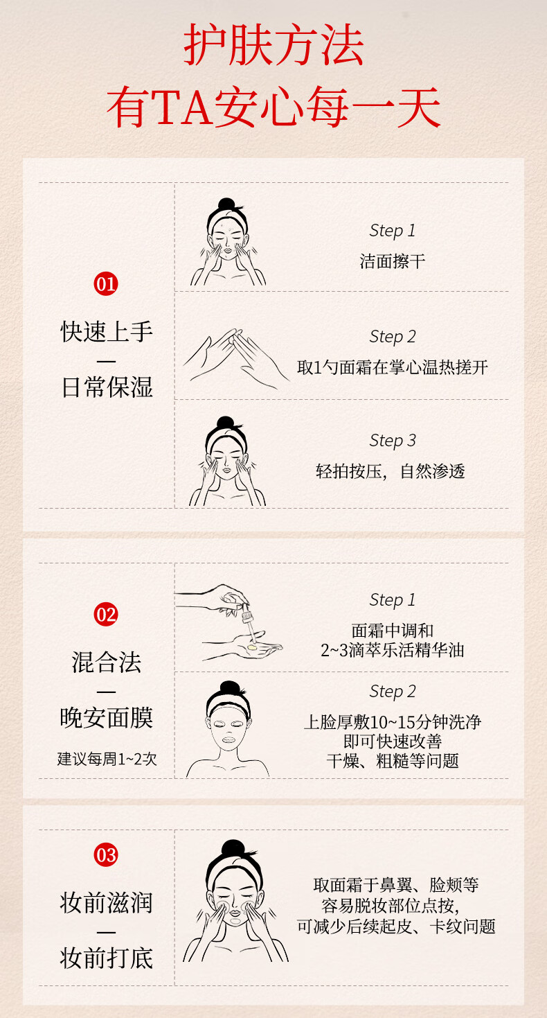 萃乐活（trilogy）舒缓修护保湿面霜60g补水保湿紧致护肤新年礼物女