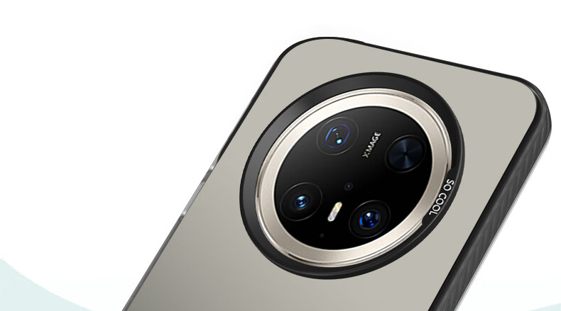 Противоударный чехол Baozou для Huawei Mate70 Pro/Pro+, силиконовый, серый, лазерный градиент