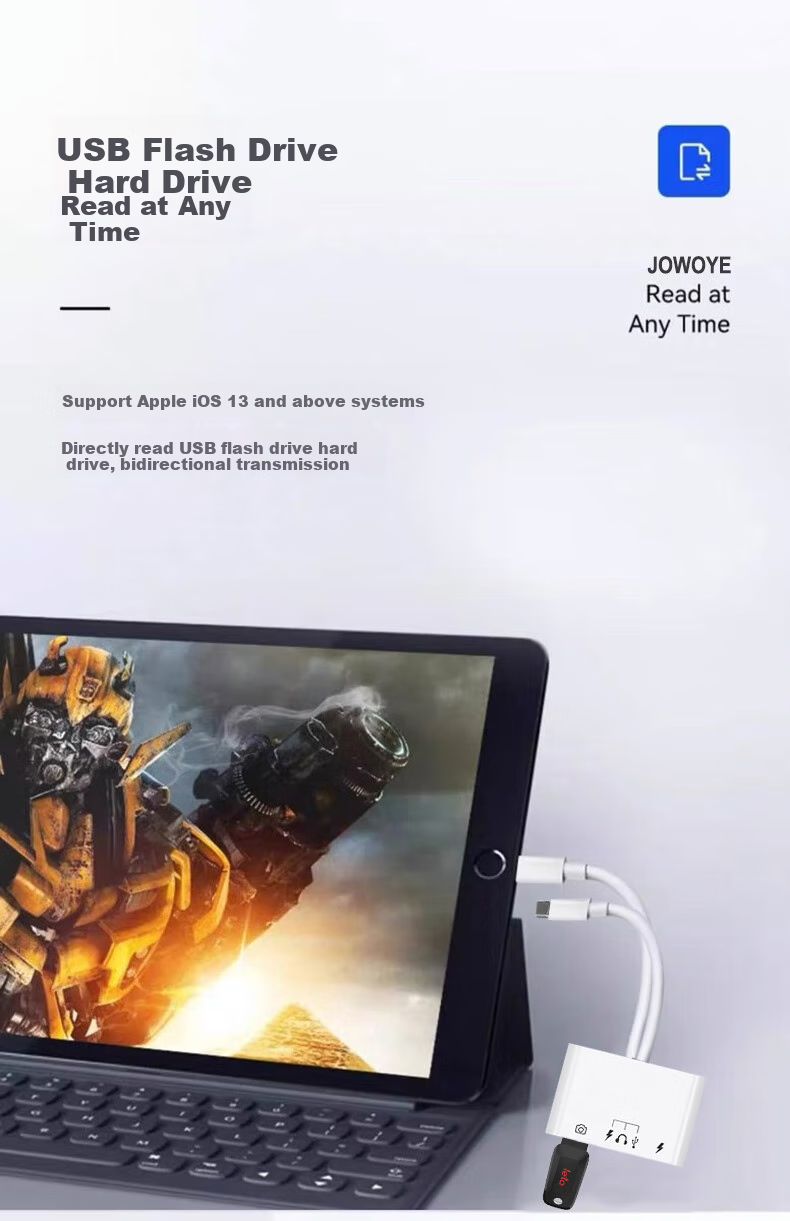 Адаптер-конвертер JOWOYE для Apple, Samsung, iPad/iPhone 13/14/15/16/17, для компьютера, USB-накопителя, клавиатуры, мыши, кабель-адаптер OTG для Android Type-C