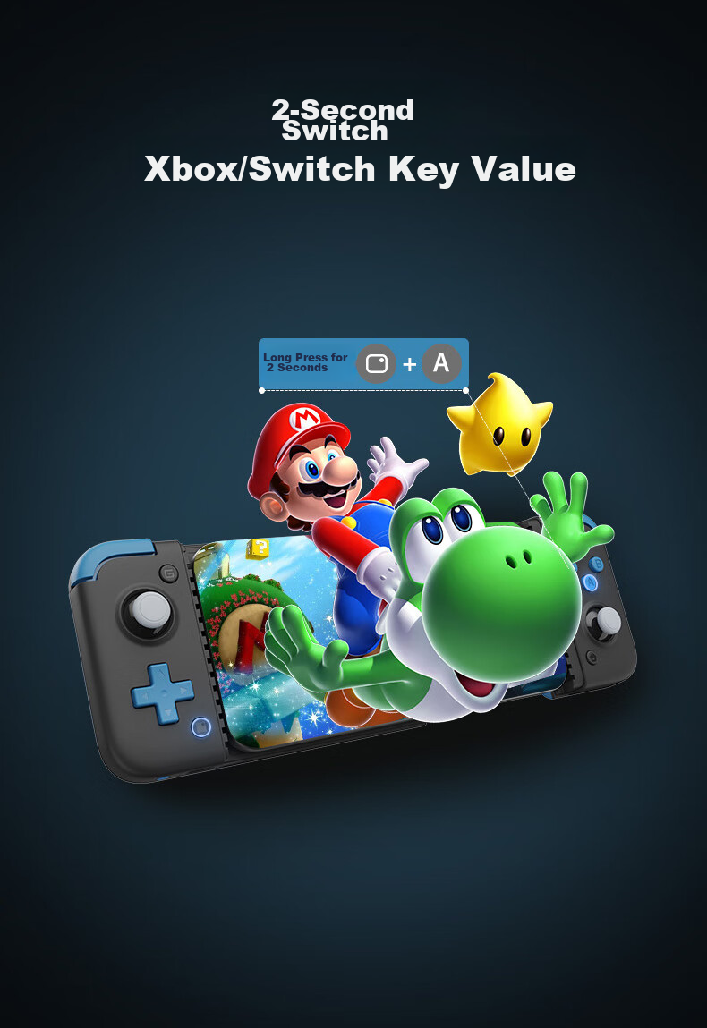 Bluetooth-геймпад Gamesir X2s для Android, Switch, мобильных игр, облачных игр, iOS