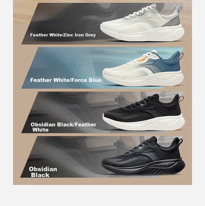 Мужские кроссовки 361° FlexStep 3.0, весенние, сетчатые, дышащие, с амортизацией, модель 672412243-4