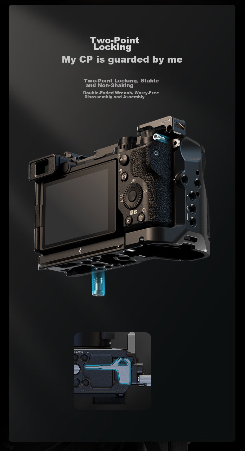SmallRig 4338 - это база для камеры Sony A6700, которая обеспечивает расширение функционала для фото- и видеосъемки. Она совместима с камерами Sony Alpha 6700, 6600, 6500 и 6400, предлагая надежное крепление и удобство использования. Аксессуар изготовлен из прочного алюминиевого сплава, что гарантирует долговечность и надежность.