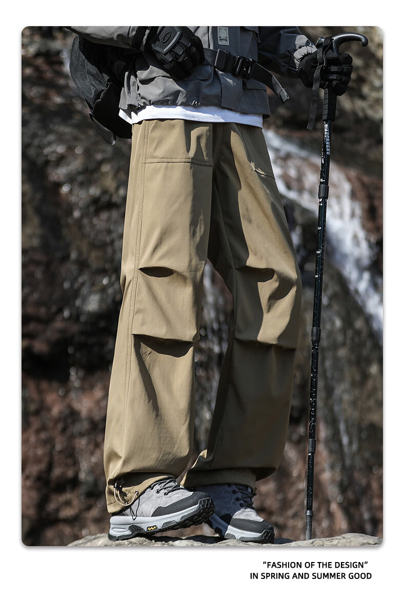 Мужские штаны POUM American-Style Outdoor Hiking Pants, Осень-Зима, тактические карго штаны, 8398 Темно-серый S
