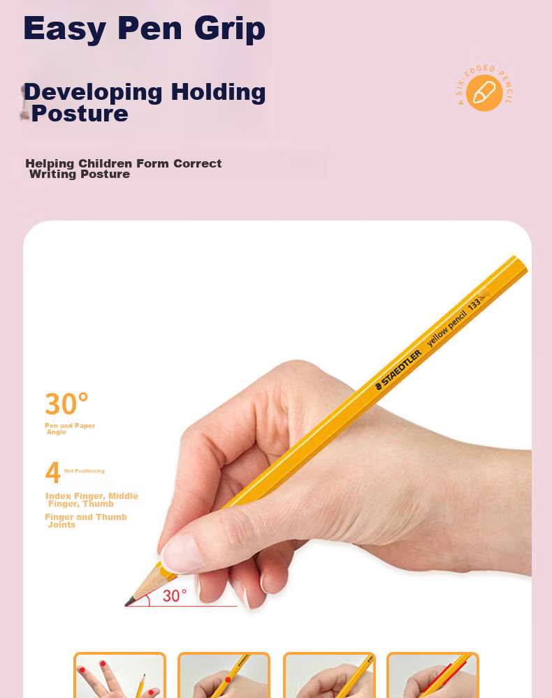 Набор карандашей STAEDTLER HB Classic, шестигранные, деревянные, для школы и экзаменов, 12 штук