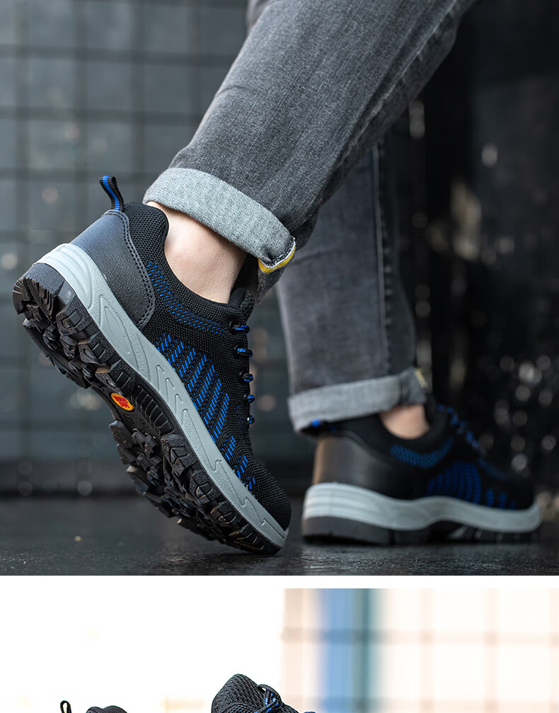 Мужские защитные ботинки LAOGUANJIA с дышащей конструкцией Flyknit, изоляцией 10 кВ, износостойкие, противоударные, противопрокольные, размер 45