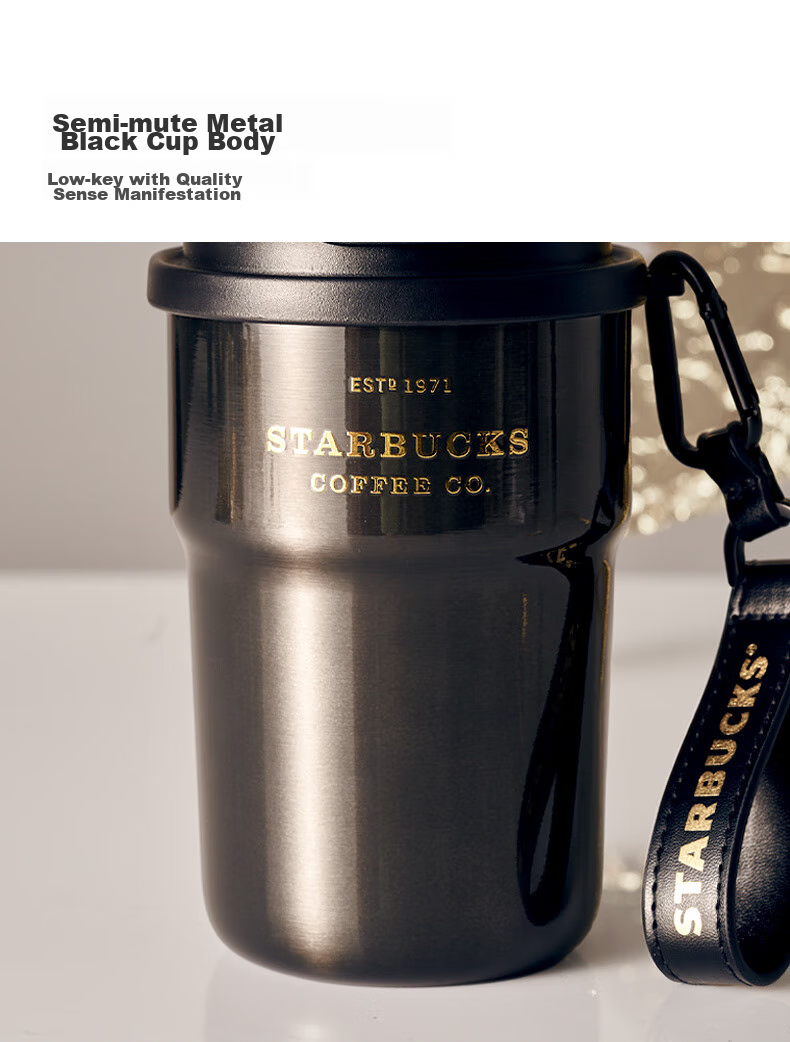 Starbucks Кофейная сокровищница, золотой поток, двойное питье, термокружка из нержавеющей стали, 365 мл, автомобильная кружка, кружка для кофе, подарок на День святого Валентина