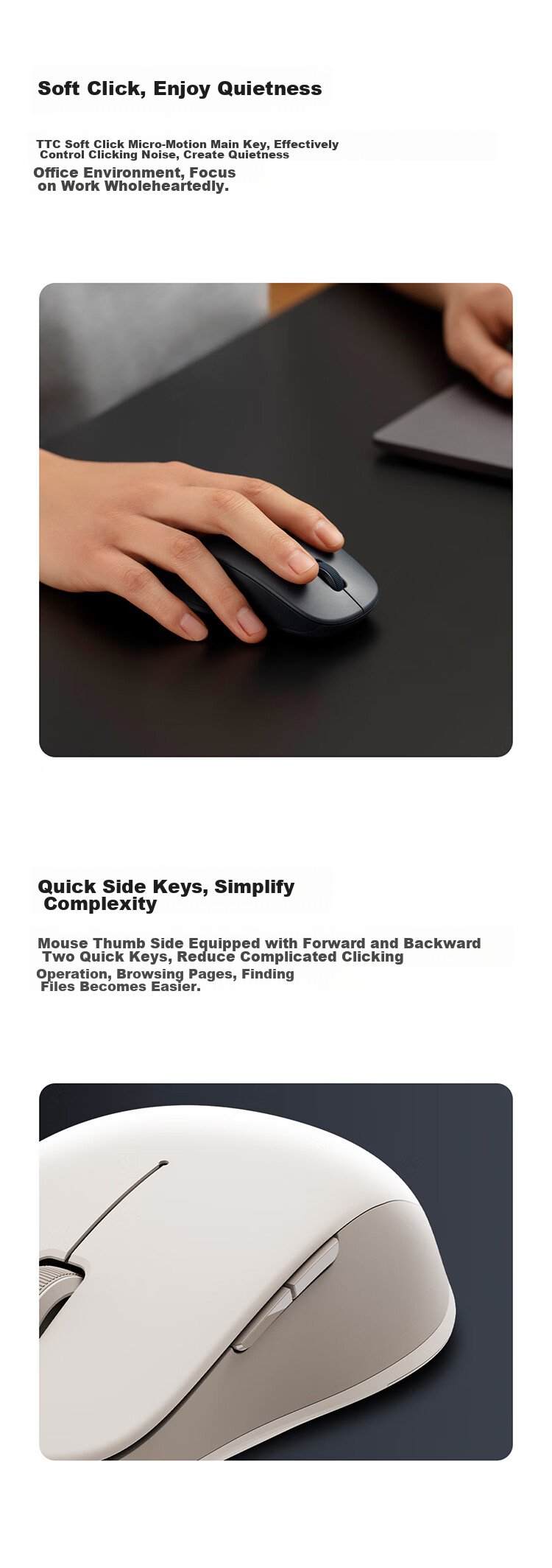 MI Wireless Bluetooth Dual-Mode Mouse 2, окисленный белый, беспроводная мышь 2.4G, Bluetooth мышь, бесшумная работа, для настольных компьютеров и ноутбуков