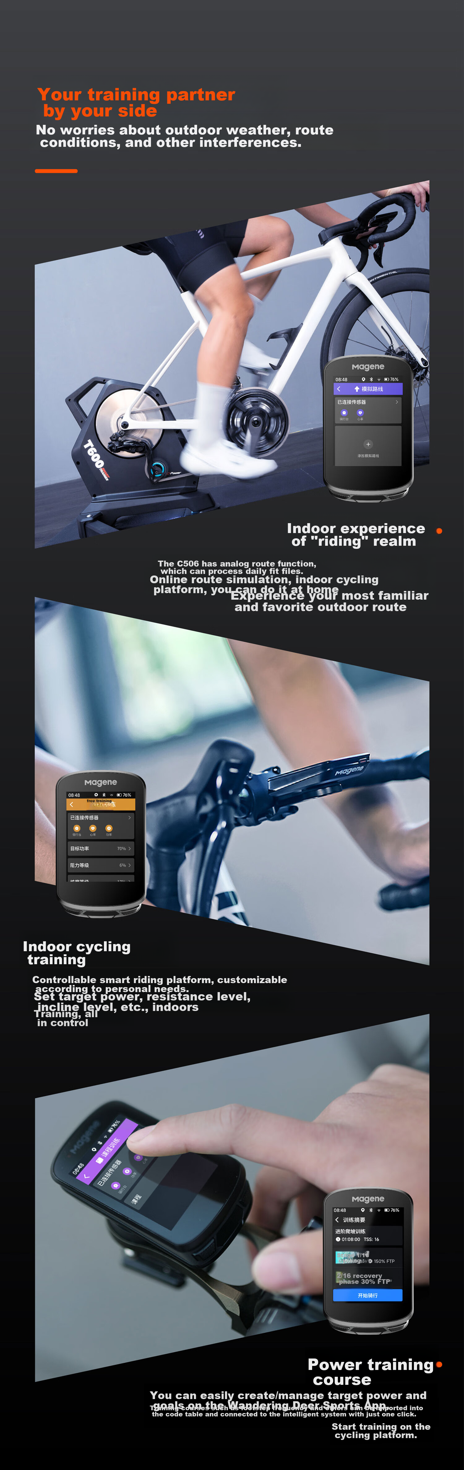 Велокомпьютер Magene C506 GPS