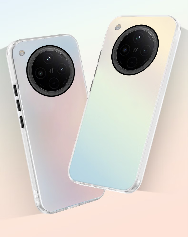 Чехол для телефона Baozou для OPPO Find X8, силиконовый, мягкий край, полупрозрачный, полная защита, противоударный, лазерный градиент, премиальный матовый жесткий корпус