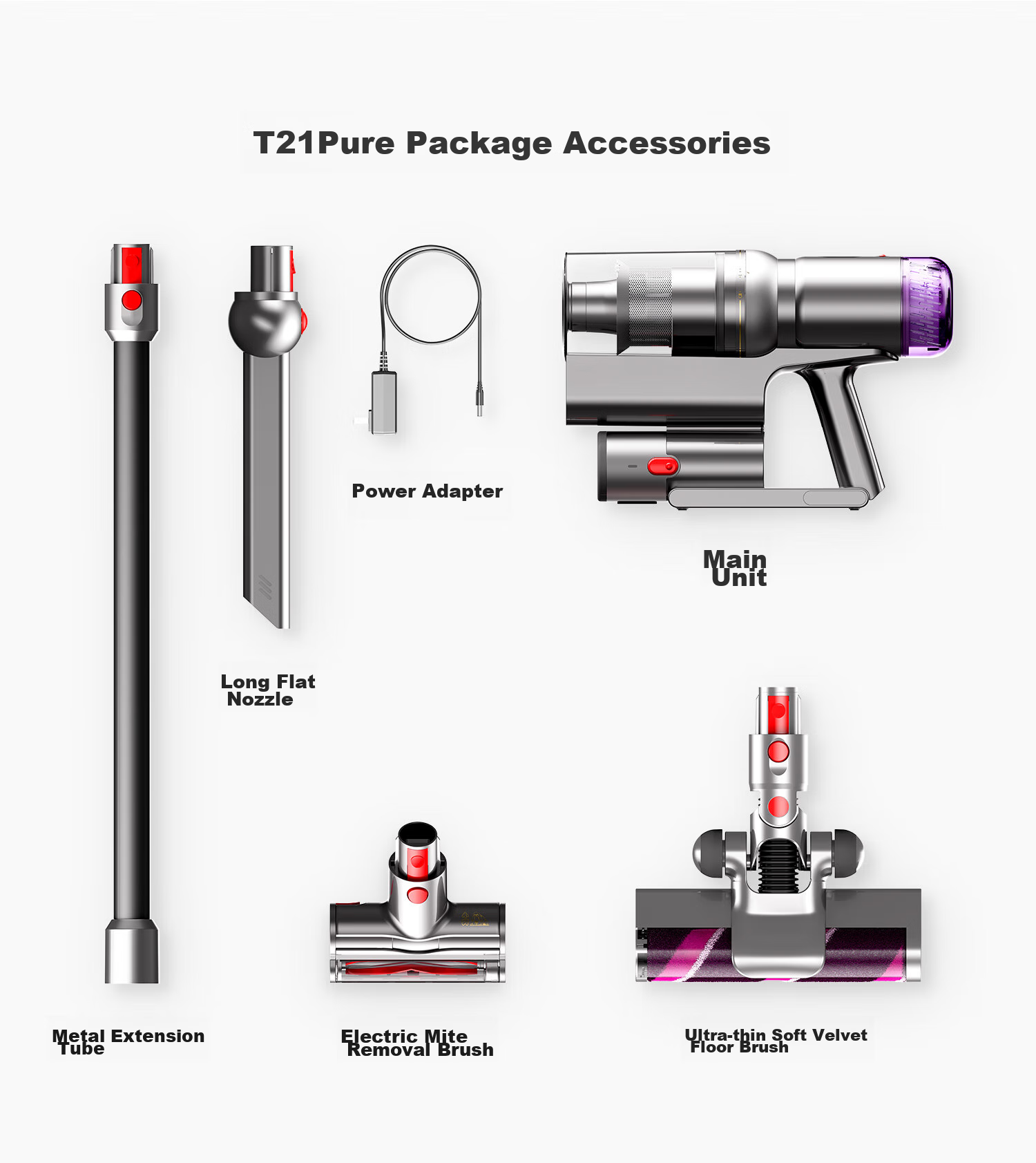 Беспроводной пылесос Xiaogou T21 Pure, ручной, для дома, с высокой мощностью всасывания, для уборки от пылевых клещей, подходит для домашних животных и семей