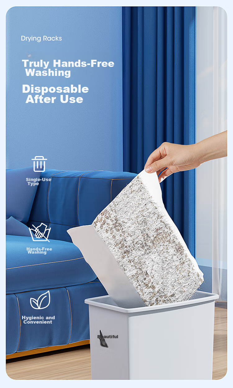 Швабра MARYYA electrostatic dust mop, 35см, алюминиевый сплав, плоская тряпка, влажные и сухие салфетки, 4 упаковки