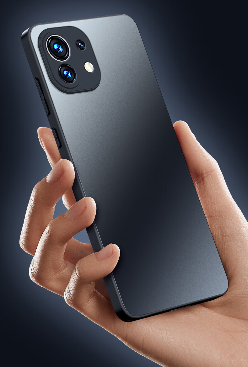Чехол-накладка Mengxiangkejia [AG Frosted] для Xiaomi Mi 11, противоударный, ультратонкий, черный