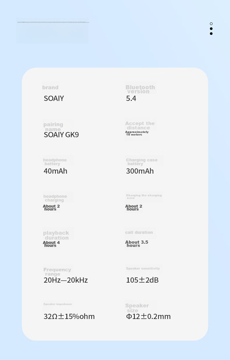 Беспроводные наушники Soaiy GK9 с костной проводимостью, Bluetooth 5.4, спортивные, белые