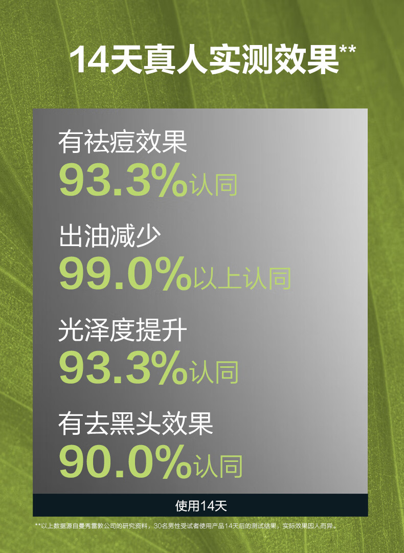 曼秀雷敦男士控油洗面奶150ml 去油去黑头角质改善暗沉 抗痘洁面男