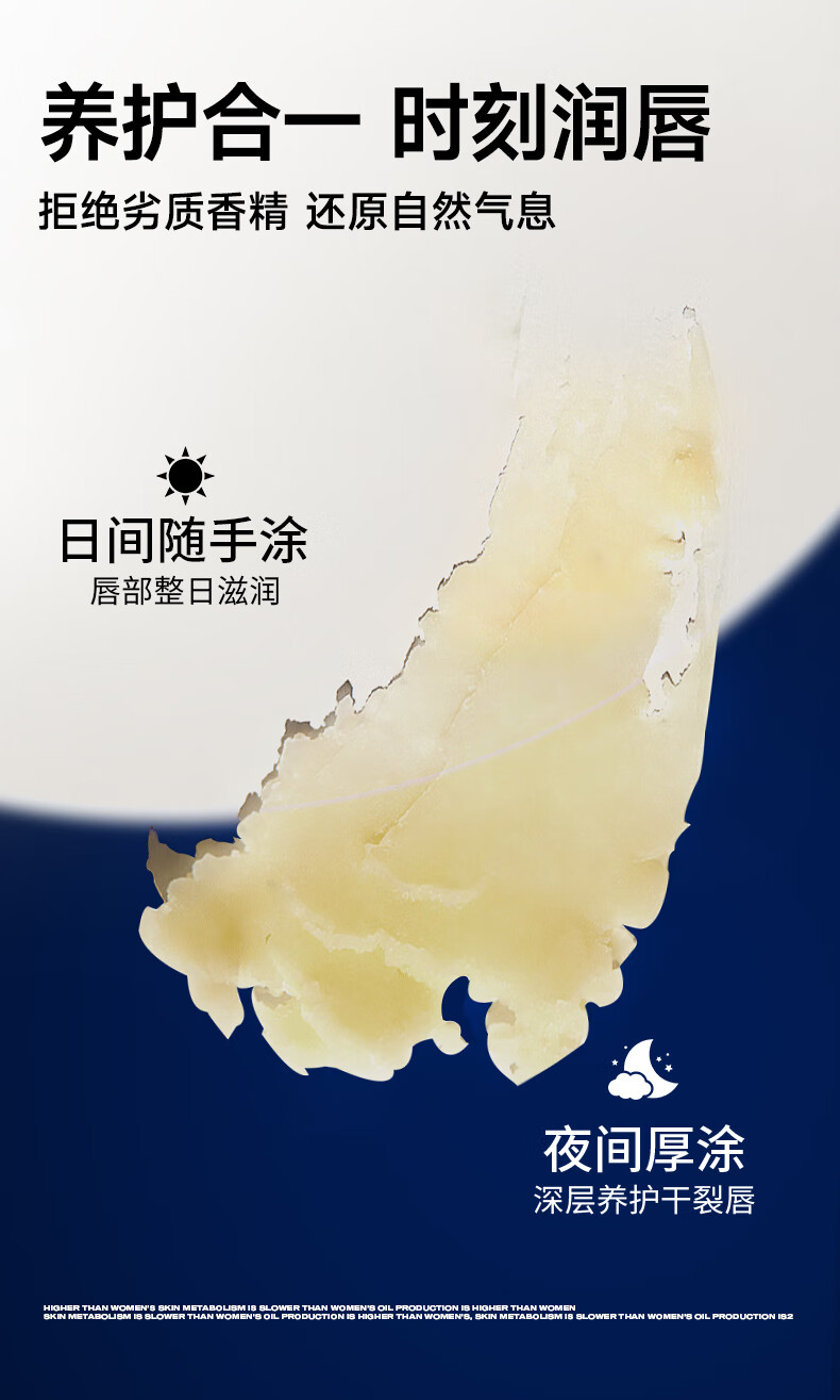 尊蓝男士润唇膏男生3.3g（补水保湿防干裂防嘴唇脱皮滋润男士专用）