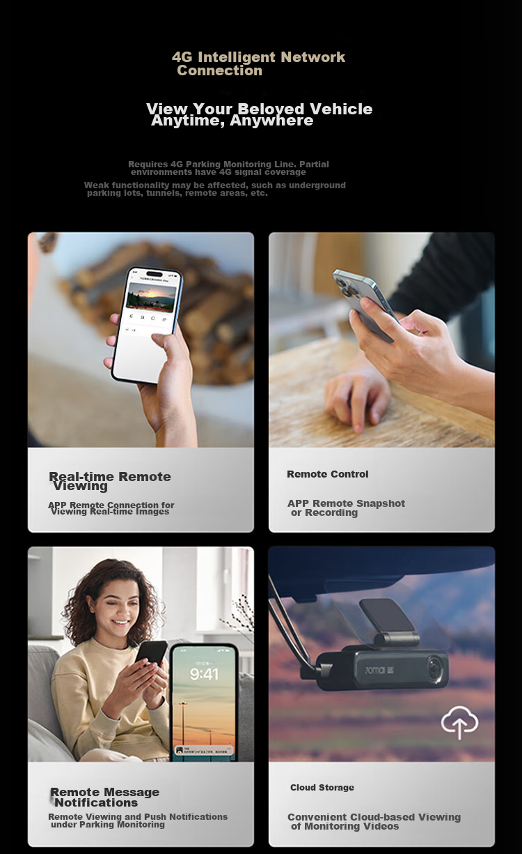 Видеорегистратор 70mai M800, 4K Ultra HD, ночное видение, 4G, 64 ГБ