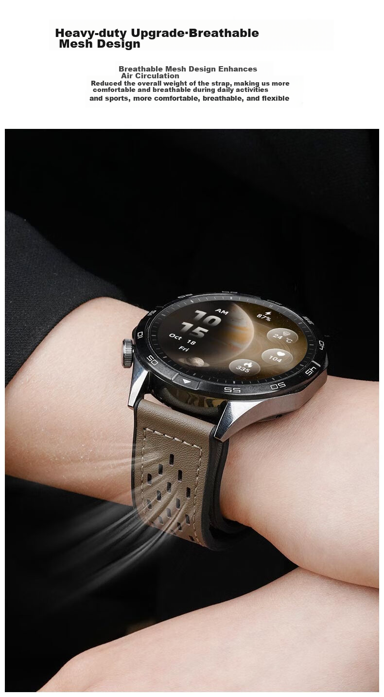Ремешок Watchbond для Huawei Watch GT6, GT6 Pro, Watch 5, Watch 4, GT 5 Pro, GT 5, GT 4, из натуральной кожи Crazy Horse, с магнитной застежкой