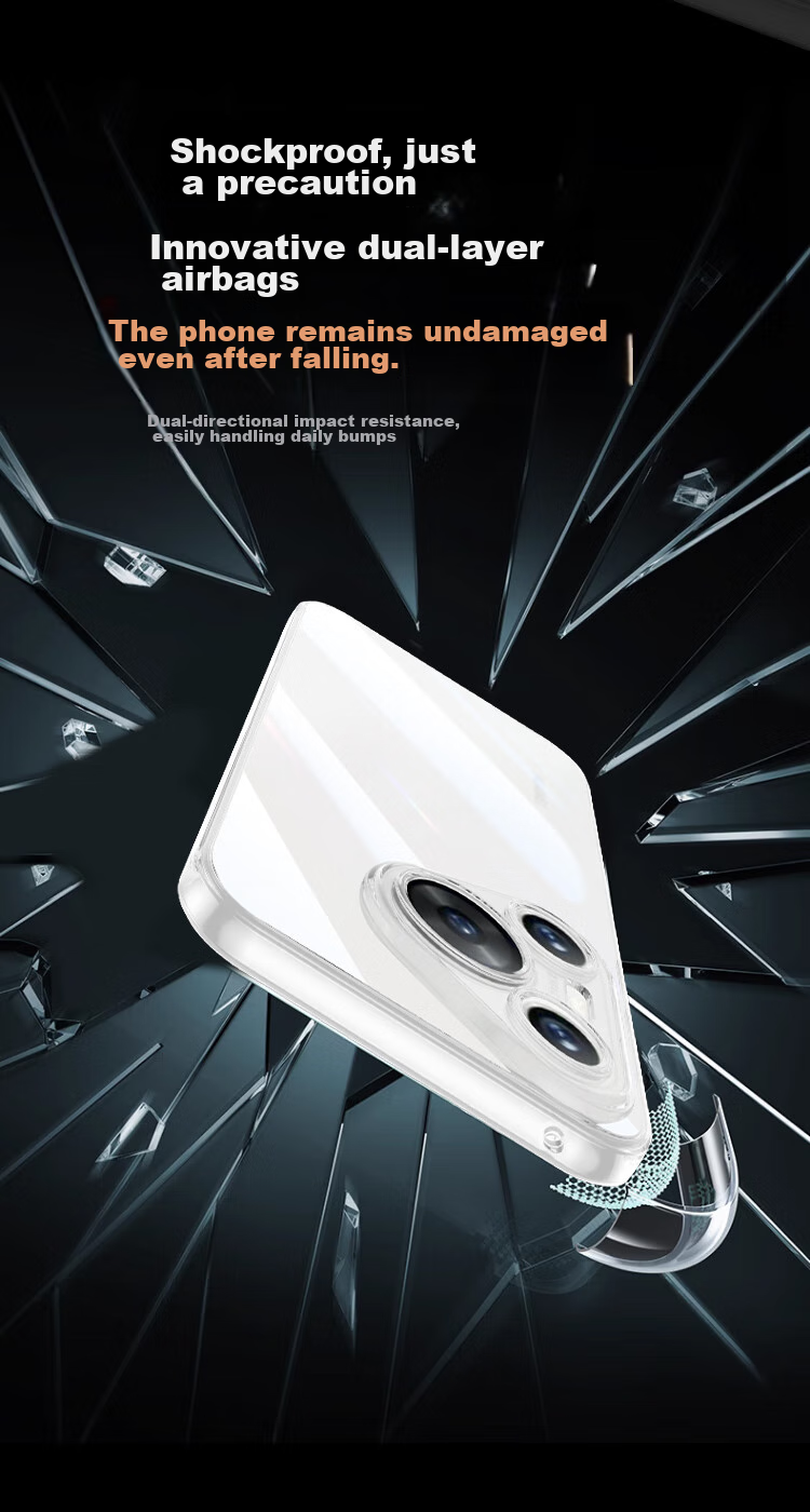 Чехол-накладка Ekakashop для Huawei Pura70, прозрачный, противоударный, ультратонкий, с защитой от падений