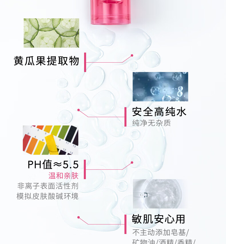 贝德玛（BIODERMA）舒妍卸妆水500ml*2粉水洁肤液眼唇卸妆液敏肌护肤品女神节礼物