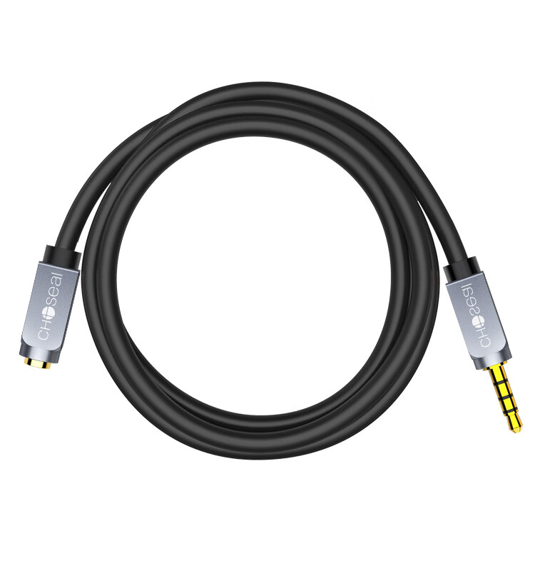 Аудиокабель CHOSEAL QS3546T1, RCA (коаксиальный), 1 м, серебряное покрытие, для аудиосистем