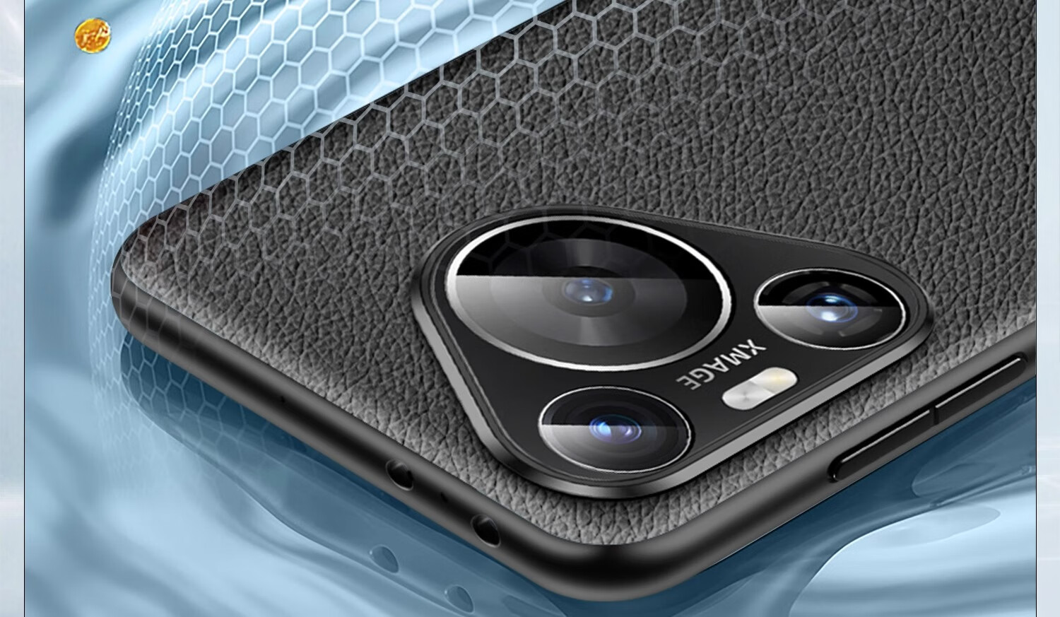 Чехол-накладка DIVI для Huawei Pura70, из натуральной кожи, противоударный, черный