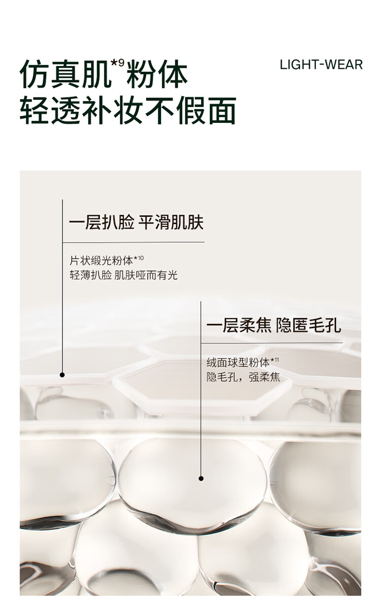 Joocyee酵色双色补光灯粉饼#W01奶雾粉9g补妆定妆 生日礼物送女生