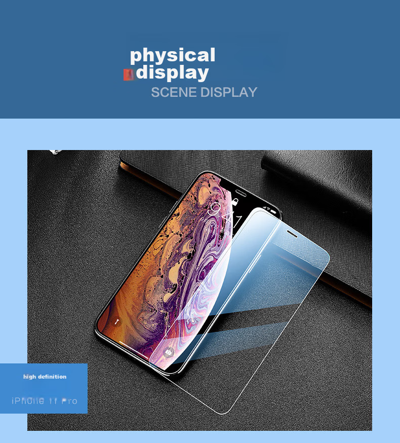 Защитное стекло ESR для Apple iPhone 11 Pro Max / XS Max, прозрачное, закаленное стекло, защита от царапин и отпечатков пальцев