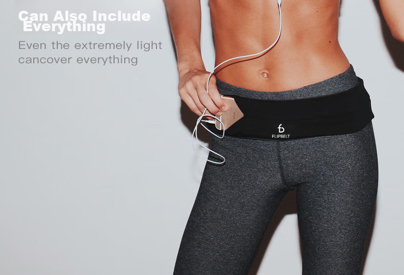 Поясная сумка Flipbelt Zipped Waist Pack, для спорта, бега, туризма, марафона, велоспорта, размер XL, звездный серый
