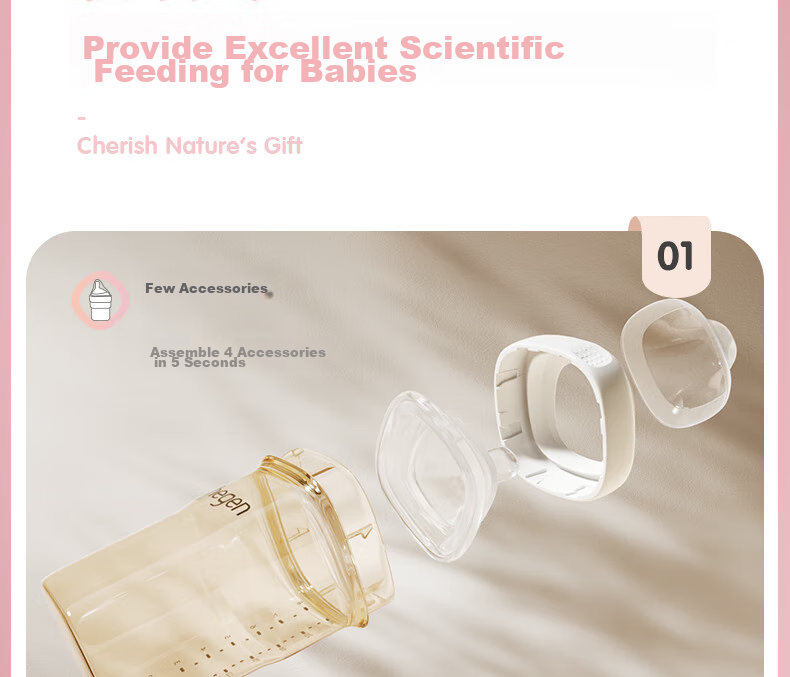 Бутылочка для кормления HEGEN Baby Bottle Set, PPSU, 150мл + 240мл, с крышками для хранения, набор из 2 шт., цвет "Morandi"