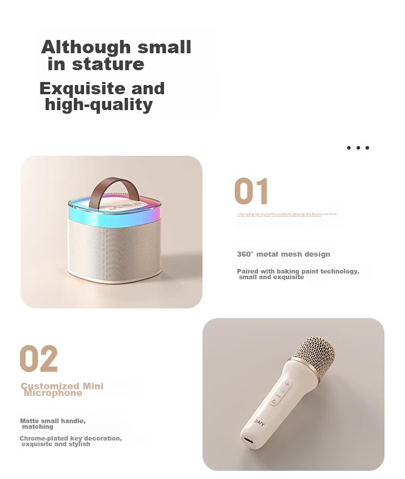 Беспроводной Bluetooth-микрофон Soaiy SK2, портативная караоке-система, встроенный динамик, для домашнего караоке, детский микрофон, набор звуковой системы KTV