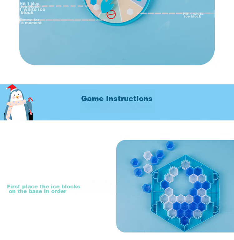 Настольная игра TaTanice "Спасение пингвина" от "ICE PENGUIN", интерактивная игра-головоломка для детей от 3 лет