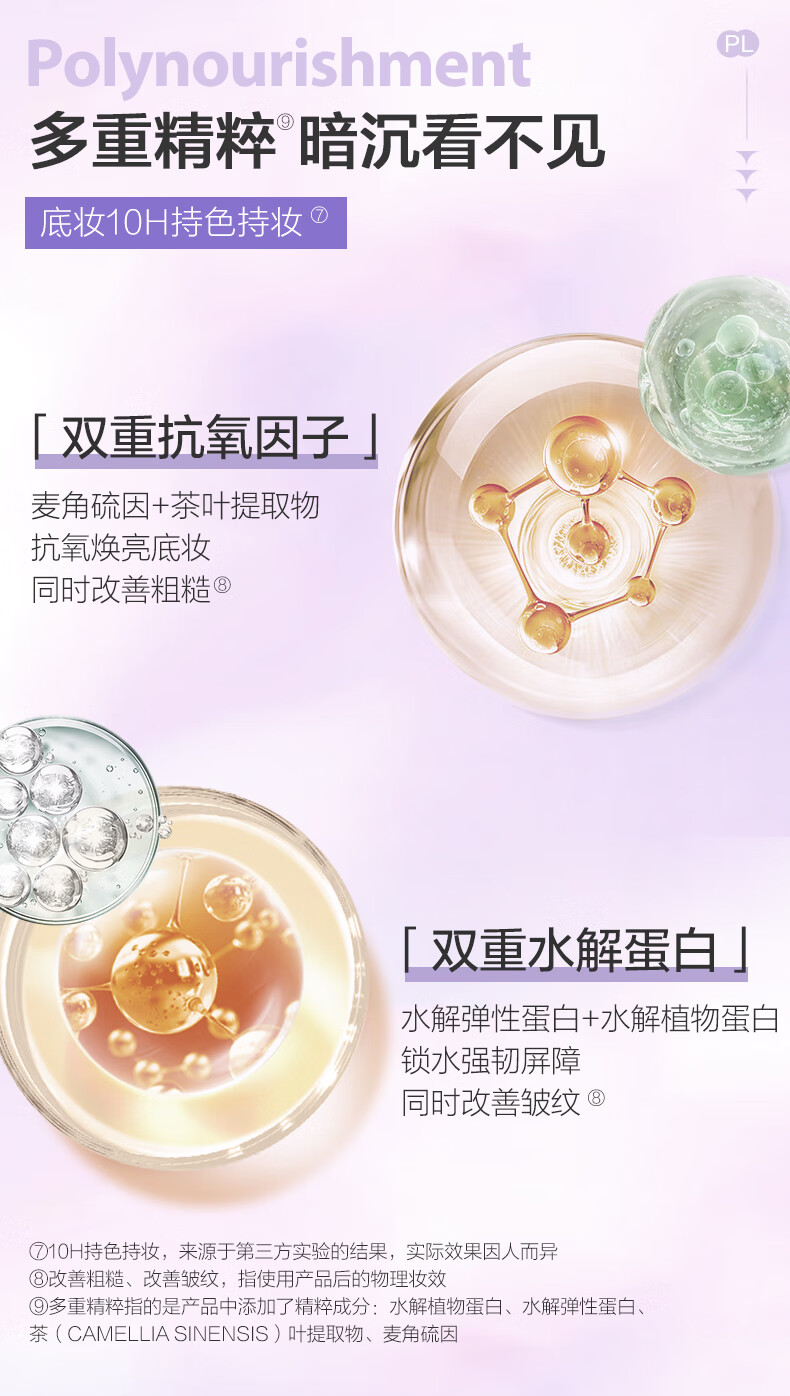 恋火（Passional Lover）PL修颜紫植萃修颜妆前乳15g 修饰泛黄提亮肤色打底隔离霜