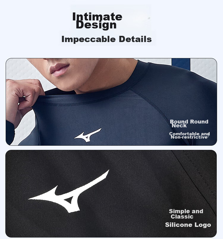 Мужской купальный костюм MIZUNO, комплект из шорт и футболки с коротким рукавом, быстросохнущий, большой размер, черный, L