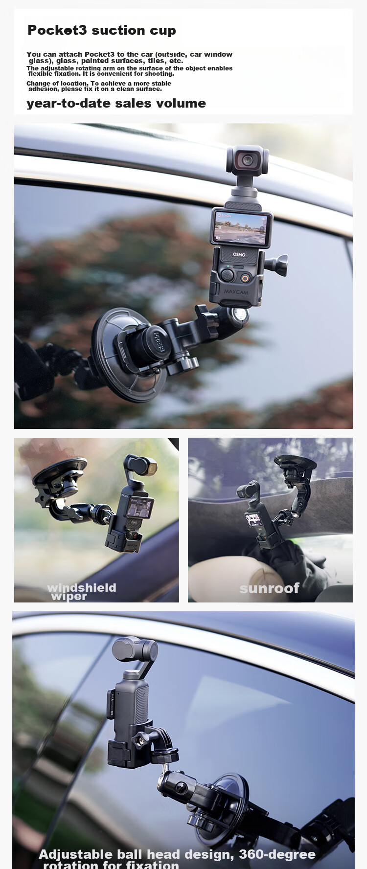 MAXCAM, портативный селфи-штатив для DJI Osmo Pocket 3, настольная подставка для видеоблогов, аксессуар