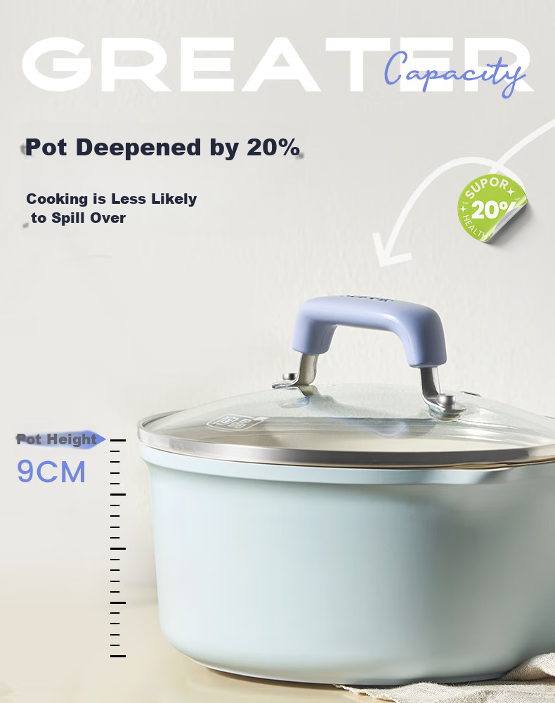 Кастрюля SUPOR Non-Stick, 18 см, для лапши, молока, детского питания, подходит для индукционных и газовых плит