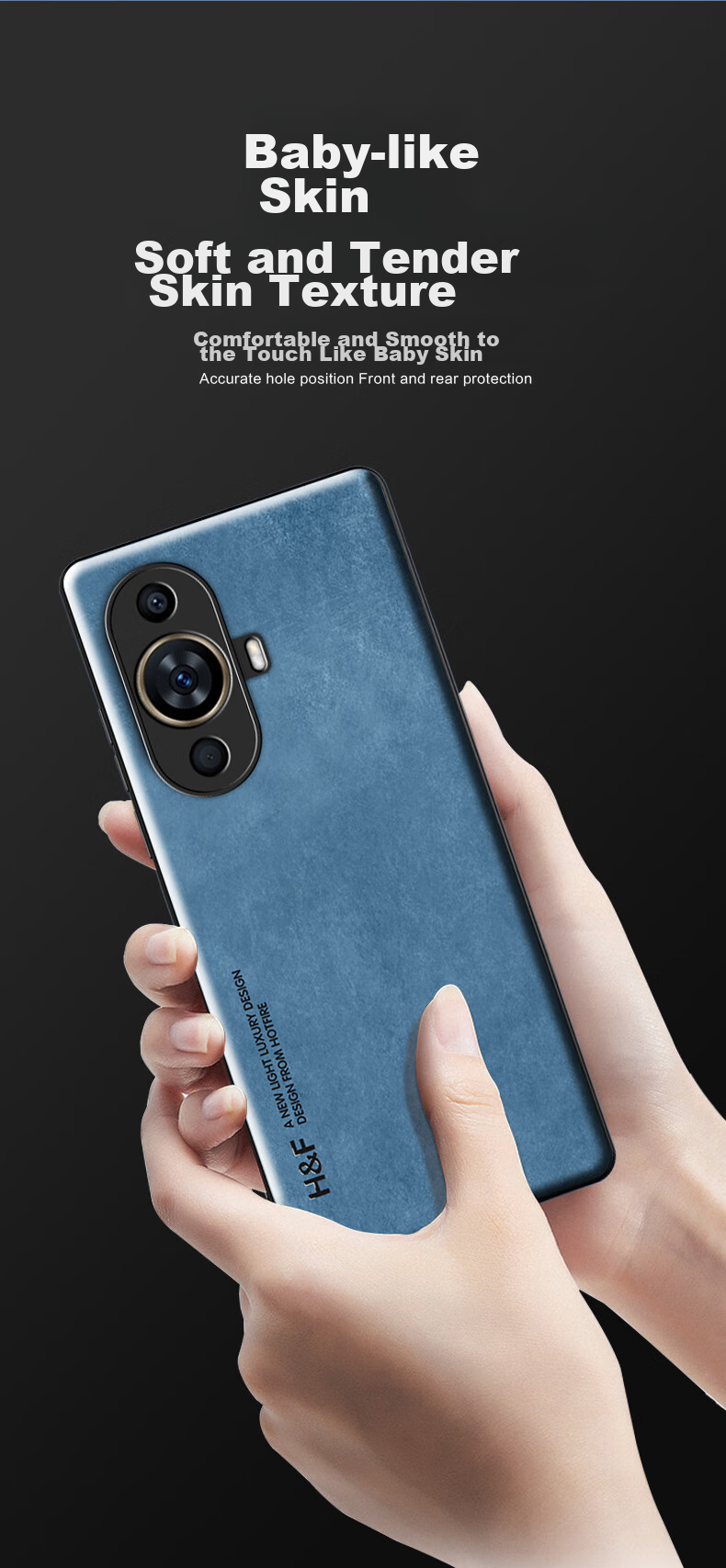 Чехол HotFire для Huawei Nova 11 / Nova 12 Vitality Edition, кожаный, противоударный, черный