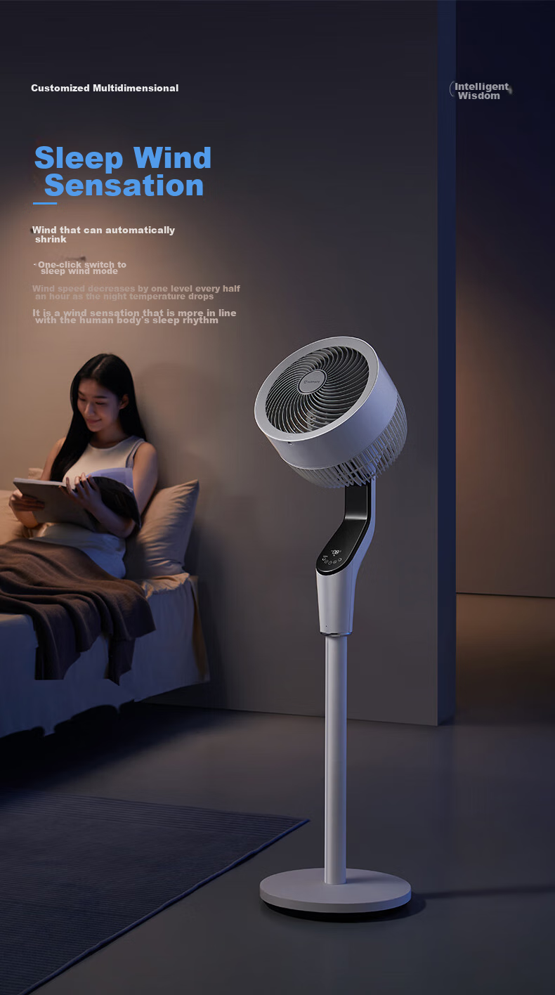 Напольный вентилятор AIRMATE Swan MAX FA23-SRDI151 с голосовым управлением, инверторный DC, 18 скоростей, очистка отрицательными ионами