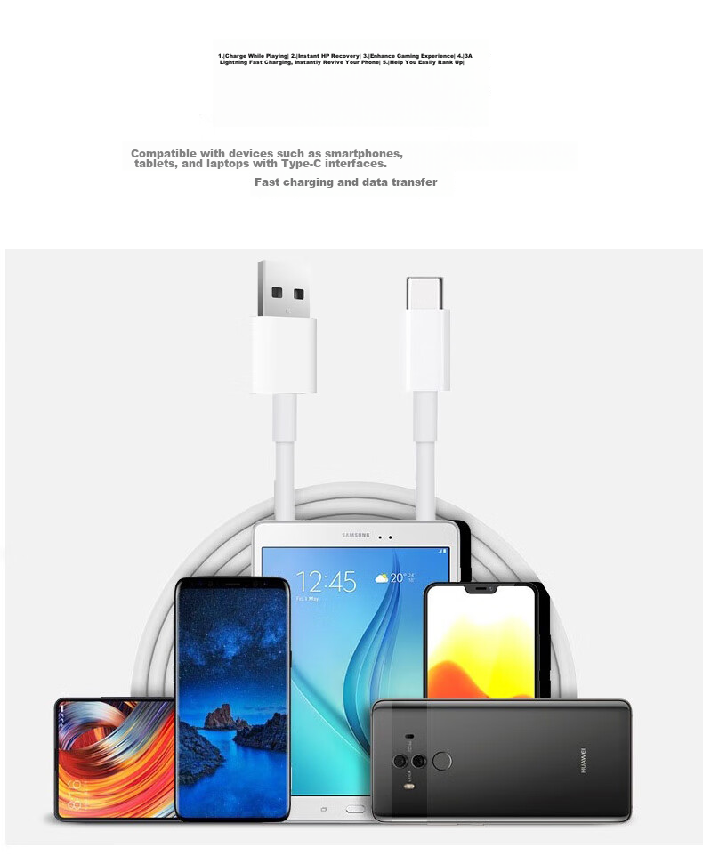 Кабель Trendsetter USB Type-C, 66W, 6A/5A, 2 метра, 2 шт.