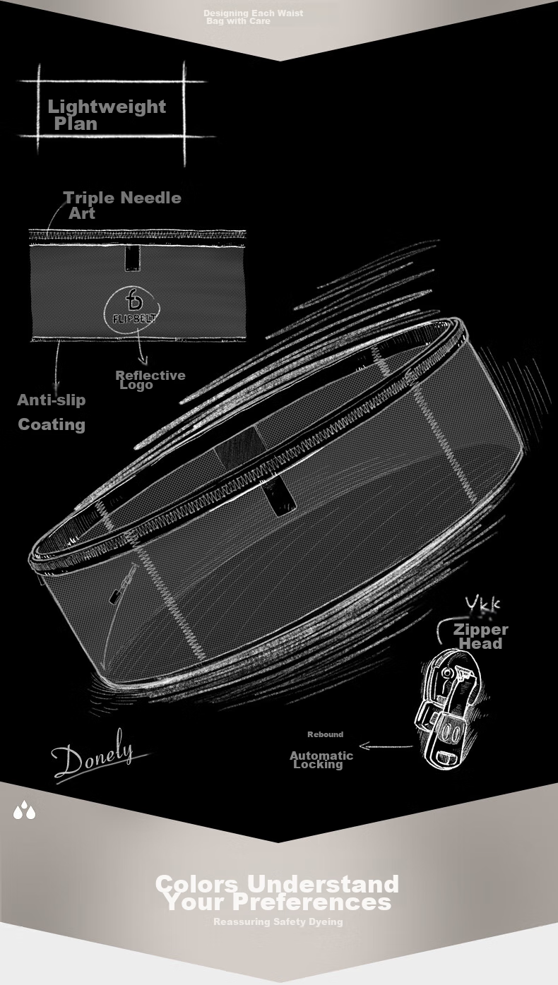 Парашют для бега Flipbelt, размер XL, цвет Cool Carbon Gray, подходит для бега, велоспорта, туризма