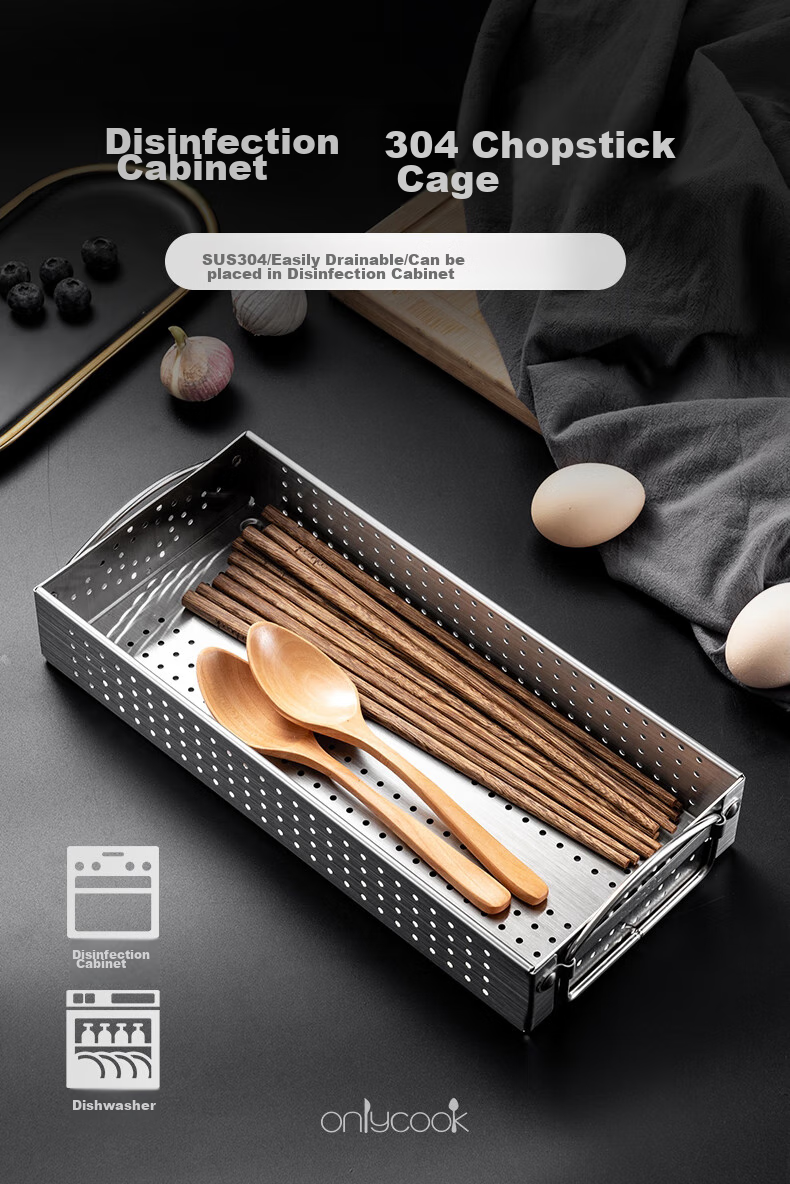 Контейнер для хранения столовых приборов Onlycook, 304 нержавеющая сталь, большой размер, современный стиль, настольный