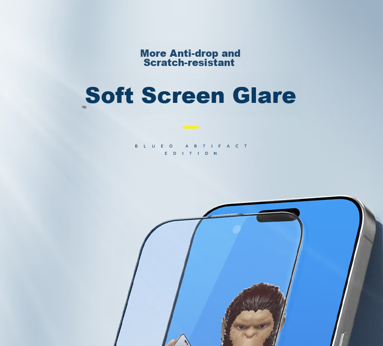Защитное стекло Lanxingxiansheng для iPhone 15 Pro, противоударное, антибликовое, закаленное