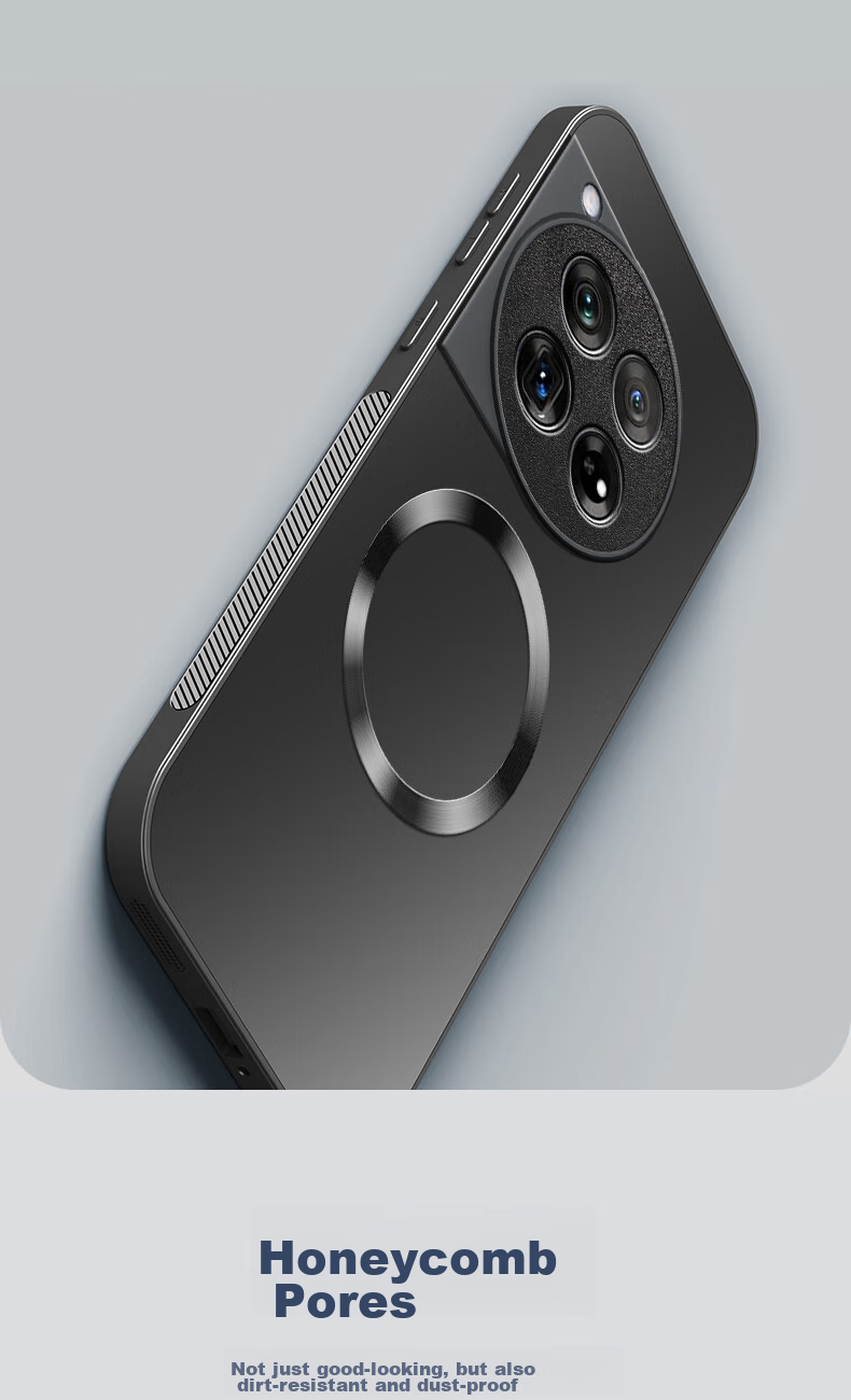 Чехол XINGWU AG Magnetic для OnePlus 12, защитный матовый чехол с полной защитой, ультратонкий, противоударный, анти-отпечатки, простой дизайн для мужчин и женщин - Темно-синий