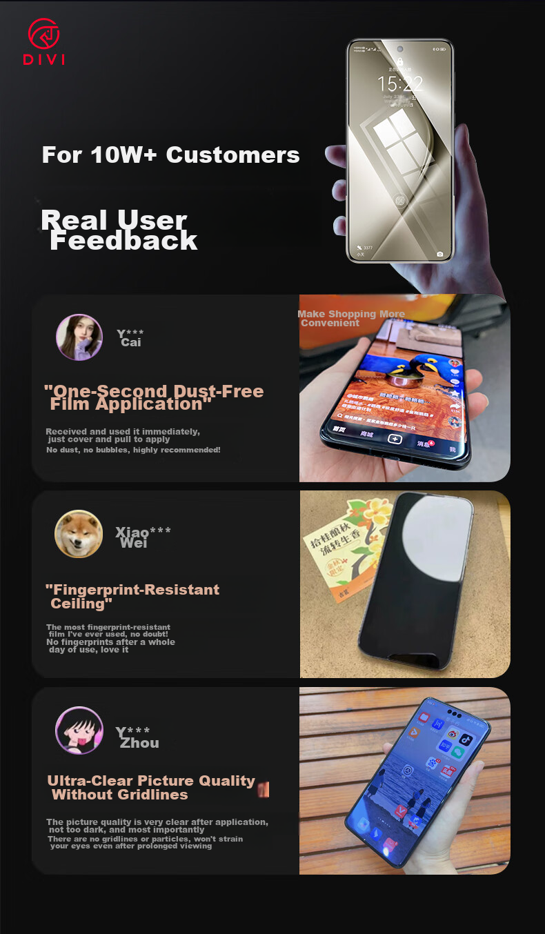 Защитная пленка DIVI Ice Ceramic Film для Huawei Pura70, полноадгезионная, гидрогелевая, противоударная, антибликовая, противоотпечатки