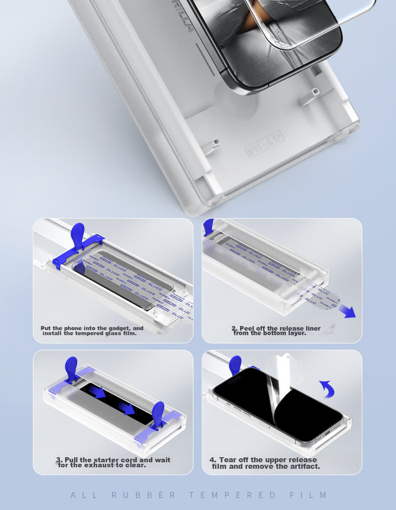 Защитное стекло Lanxingxiansheng для iPhone 15 Pro Max, полноэкранное, HD, антибликовое, противоударное