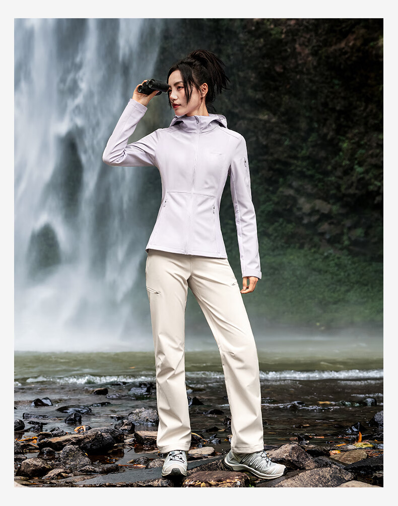 Женская куртка MOLY VIVI Slim-Fit Soft Shell Jacket, ветрозащитная и водонепроницаемая, для активного отдыха и туризма, осень-зима