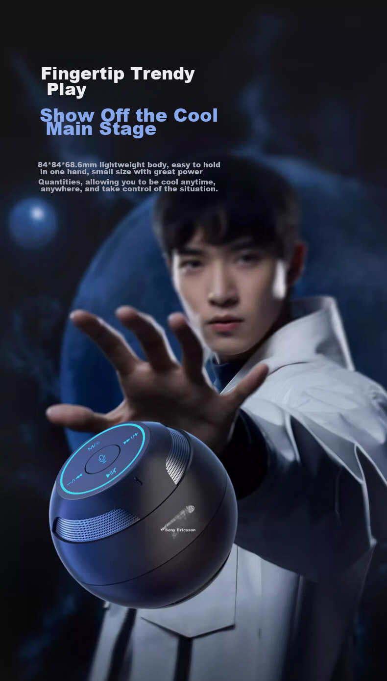 Умная Bluetooth-колонка Soaiy S35Plus с голосовым управлением AI, мини-портативная колонка для дома и автомобиля, устройство для приема платежей для детского образования и подарка пожилым людям