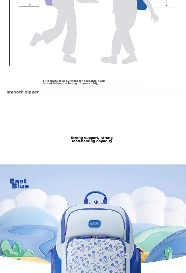 Рюкзак AMERICAN TOURISTER для девочек, удобный, для начальной школы (1-3 классы), защищающий позвоночник, антибактериальный, легкий, большой вместимости